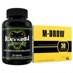Termogênico Intlab Black Mamba - 60 Cápsulas +  Termogênico Intlab M-Drow - 30 Comprimidos - Foto 1
