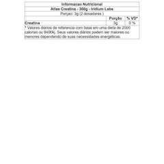 Creatina Iridium Labs Atlas - 300g - Foto 2