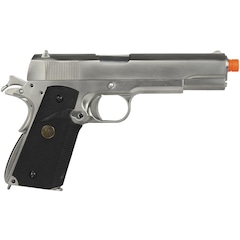 Pistola Airsoft GBB WE 1911 MEU Gen2 Cromada 6mm + 2 Gás Nautika Taikoon Green + Munição BB King - Foto 2