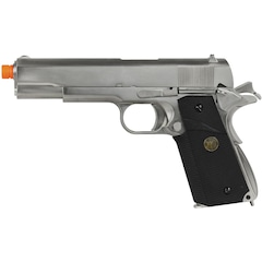 Pistola Airsoft GBB WE 1911 MEU Gen2 Cromada 6mm + 2 Gás Nautika Taikoon Green + Munição BB King - Foto 3