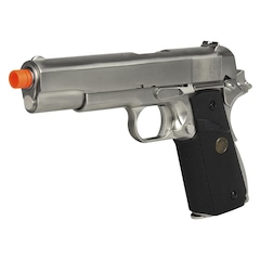 Pistola Airsoft GBB WE 1911 MEU Gen2 Cromada 6mm + 2 Gás Nautika Taikoon Green + Munição BB King - Foto 4