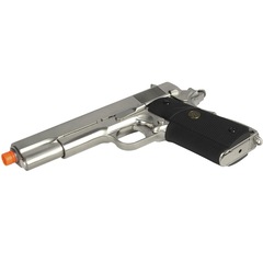 Pistola Airsoft GBB WE 1911 MEU Gen2 Cromada 6mm + 2 Gás Nautika Taikoon Green + Munição BB King - Foto 6