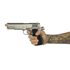 Pistola Airsoft GBB WE 1911 MEU Gen2 Cromada 6mm + 2 Gás Nautika Taikoon Green + Munição BB King - Foto 8