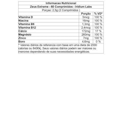 Suplemento Vitamínico Iridium Labs Zeus Extreme - 60 Comprimidos - Foto 2