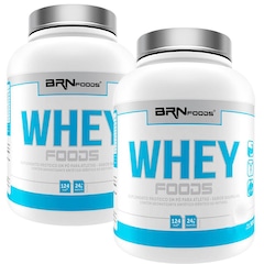 Kit 2x Whey Protein BRN Foods Baunilha - 900g - Foto 1