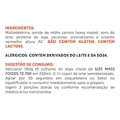 Maltodextrina BRN Foods Size Mass Foods 72.700 - Baunilha - 3kg - Foto 2