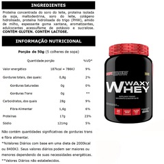 Waxy Whey Bodybuilders - Chocolate - 900g + ZMA Drol - 120 Caps + Creatina - 100g + Coqueteleira - Foto 2