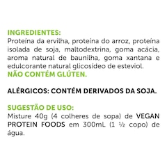 Whey Protein Vegan BRN Foods - Baunilha - 500g - Foto 2