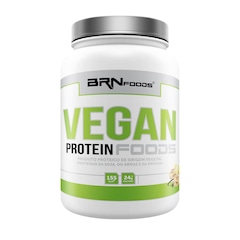 Whey Protein Vegan BRN Foods - Baunilha - 500g - Foto 1