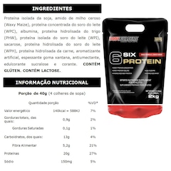 Whey Protein 6 Six Protein Bodybuilders - Morango - 2kg - Foto 2