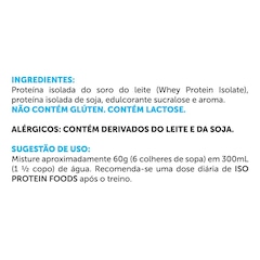 Whey Protein Isolada IsoProtein BRN Foods - Baunilha - 2Kg - Foto 2
