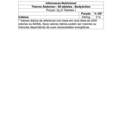 Thermo Abdomen BodyAction - 60 Tabletes - Foto 2