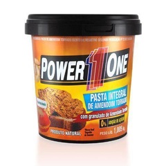 Pasta de Amendoim Power One Integral Crocante - 1Kg - 5 Potes - Foto 1