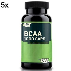 BCAA 1000 Optimum Nutrition - 60 Cápsulas - 5 Frascos - Foto 2