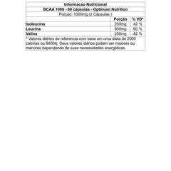 BCAA 1000 Optimum Nutrition - 60 Cápsulas - 5 Frascos - Foto 3