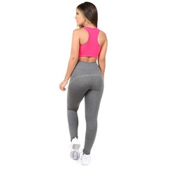 Calça Legging Go Fit Rio Montaria Neon - Feminina - Foto 3