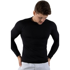 Camiseta Segunda Pele Manga Longa Calif Térmica com Proteção UV 50+ - Masculina - Foto 1