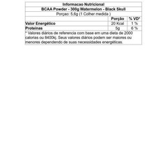 BCAA Black Skull Powder - Watermelon - 300g - Foto 2