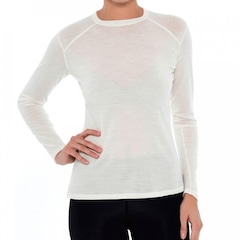 Camiseta Manga Longa Segunda Pele Solo Essential Merino Crew - Feminino - Foto 4