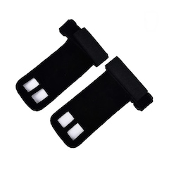 Munhequeiras YangFit Profissional 1 Par + Luva Hand Grip Couro - 1 Par - Foto 2