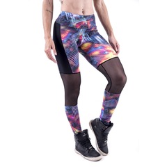Calça Legging Já Malhei Abstract - Feminina - Foto 1
