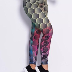 Calça Legging Honey Be Sublimada Be Strong - Feminina - Foto 4