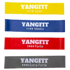 Kit Mini Band Yangfit Faixa Elástica Circulares - 4 Intensidades - Foto 6