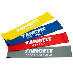 Kit Mini Band Yangfit Faixa Elástica Circulares - 4 Intensidades - Foto 1