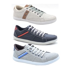Kit Sapatênis Stop Calçados DS com 3 Pares - Masculino - Adulto - Foto 1