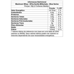 Maximum Whey Blue Series - Vanilla Milkshake - 907g - Foto 2