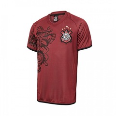 Camiseta do Corinthians Retrô Gol 2011 Grená - Masculina - Foto 1