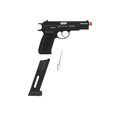 Pistola de Pressão Airsoft ASG CZ 75 Full Metal 4.5mm - Foto 6