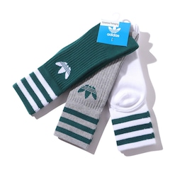 Kit Meias adidas Originals Solid Crew Color - 3 Pares - Adulto - Foto 2