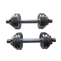 Kit Pelegrin: 2 Barras com Anilhas PEL-10CR Cromado - 15kg - Foto 4