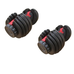 Kit Pelegrin: 2 Halteres com Regulagem de Anilhas PEL-FIT23 - 23kg - Foto 1