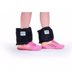 Kit Caneleira Tornozeleira de Peso 2kg 3kg 4kg 5kg Fixa - Foto 2