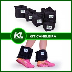 Kit Caneleira Tornozeleira de Peso 2kg 3kg 4kg 5kg Fixa - Foto 1