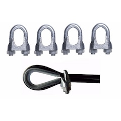 Kit 20 Grampos Clips Cabo de Aço Reparo Academia Aparelho - Foto 6