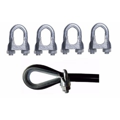 Kit 10 Grampos Clips Cabo de Aço Reparo Academia Aparelho - Foto 8