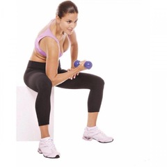 Kit de Halteres KL Master Fitness Academia Emborrachado - 5 Kg - 2 unidades - Foto 4