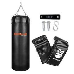 Kit Gorilla Saco de Pancada 70 Cm + Luva Infantil +  Suporte - Foto 1