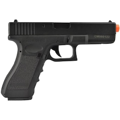 Pistola Airsoft Elétrica Cyma Glock G18C CM.030 Semi-Metal Bivolt + BBs BB King 0.12g - Foto 11