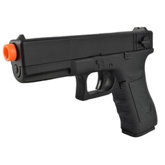 Pistola Airsoft Elétrica Cyma Glock G18C CM.030 Semi-Metal Bivolt + BBs BB King 0.12g - Foto 4