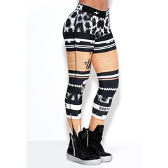 Calça Legging Rock Code Elastic Aztec Print - Feminina - Foto 2
