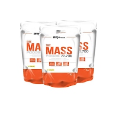 Kit Hipercalórico BRN Foods - Baunilha - 3kg - 3 Unidades - Foto 1