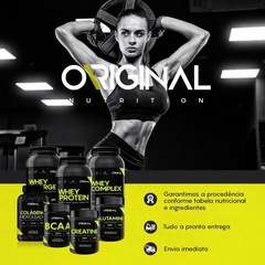 Kit Whey Complex Original Nutrition - 900g - 2 Unidades  + BCAA + Colágeno + Glutamina + Creatina + - Foto 7