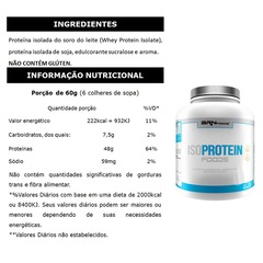 Whey Protein Isolado BRN Foods - 2kg - Baunilha + Coqueteleira - Foto 3