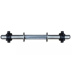 Barra Musculação Oca Rosqueada Yangfit com Presilhas - 40cm - Foto 2