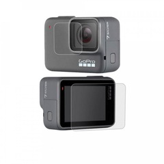 Películas de Vidro Shoot para Lente e LCD GoPro Hero 7 White Silver - Foto 1