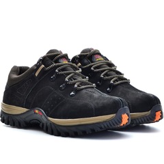 Bota Coturno Free Jump Cano Baixo em Couro - Masculina - Foto 2